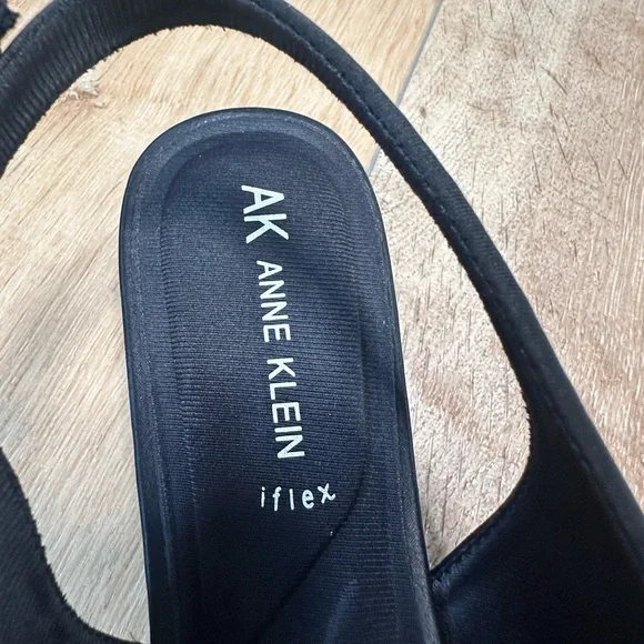 Anne Klein Black Heels with Crystal Embellishments - Picture 15 of 16